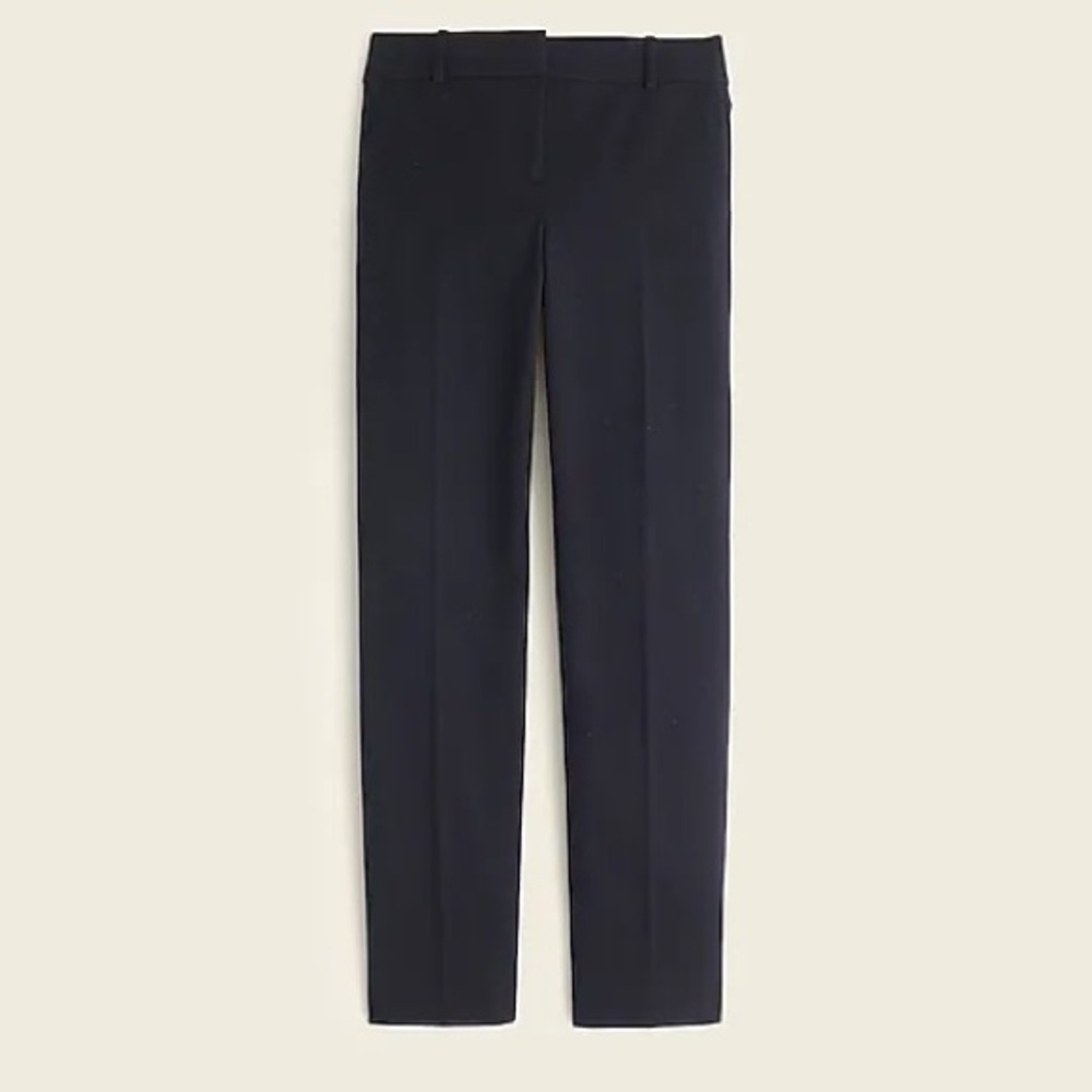 J.Crew 00 Navy Cameron slim crop pant in Navy Polyester/Viscose - Picture 4 of 8